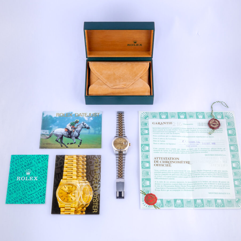 Rolex Oyster Perpetual Datejust Champagne 16233 1995 (Volledige Set) 15 rolex-datejust-16233-115