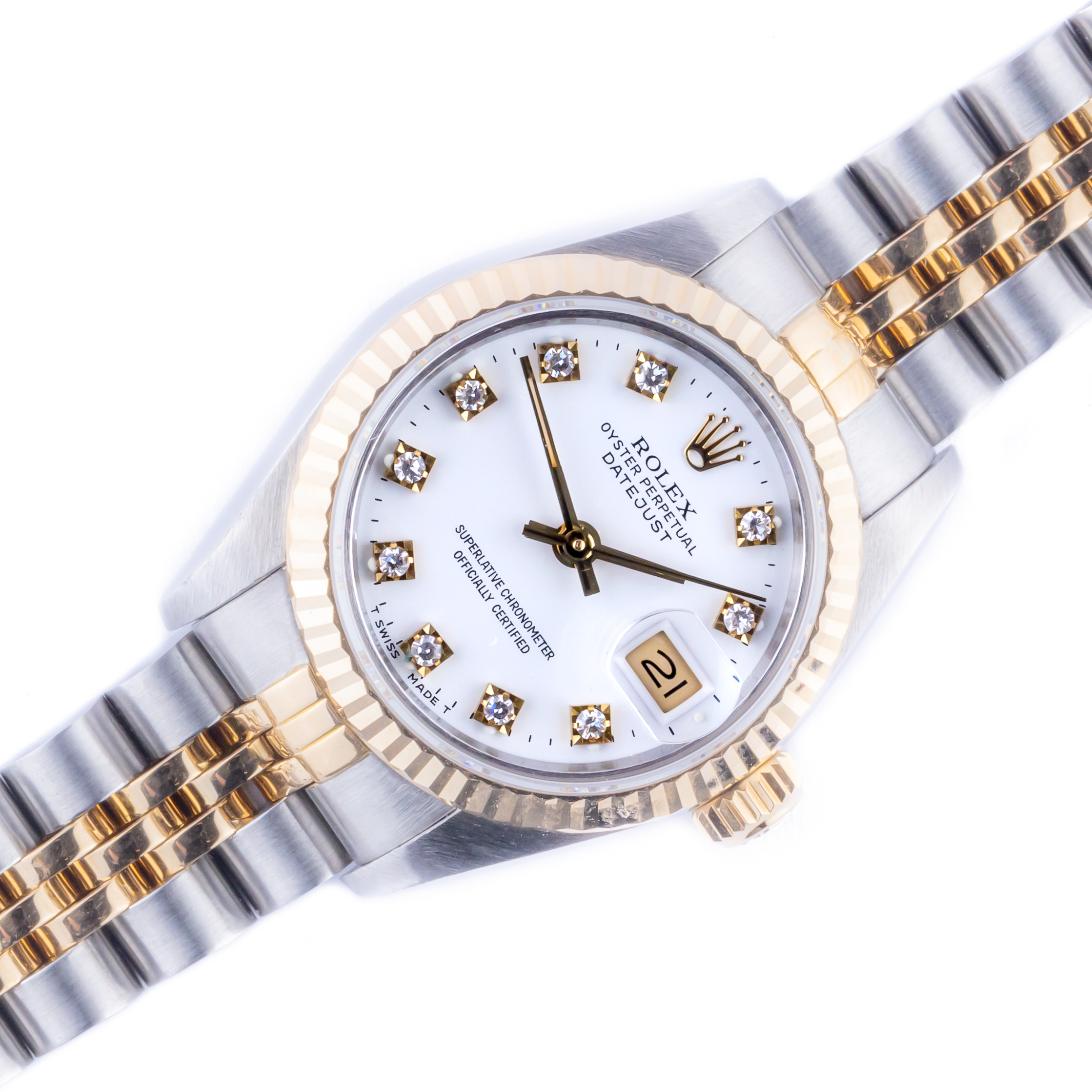 Rolex Lady-Datejust White Diamond 69173 1991 (Full Set) 1 rolex-lady-datejust-69173-85