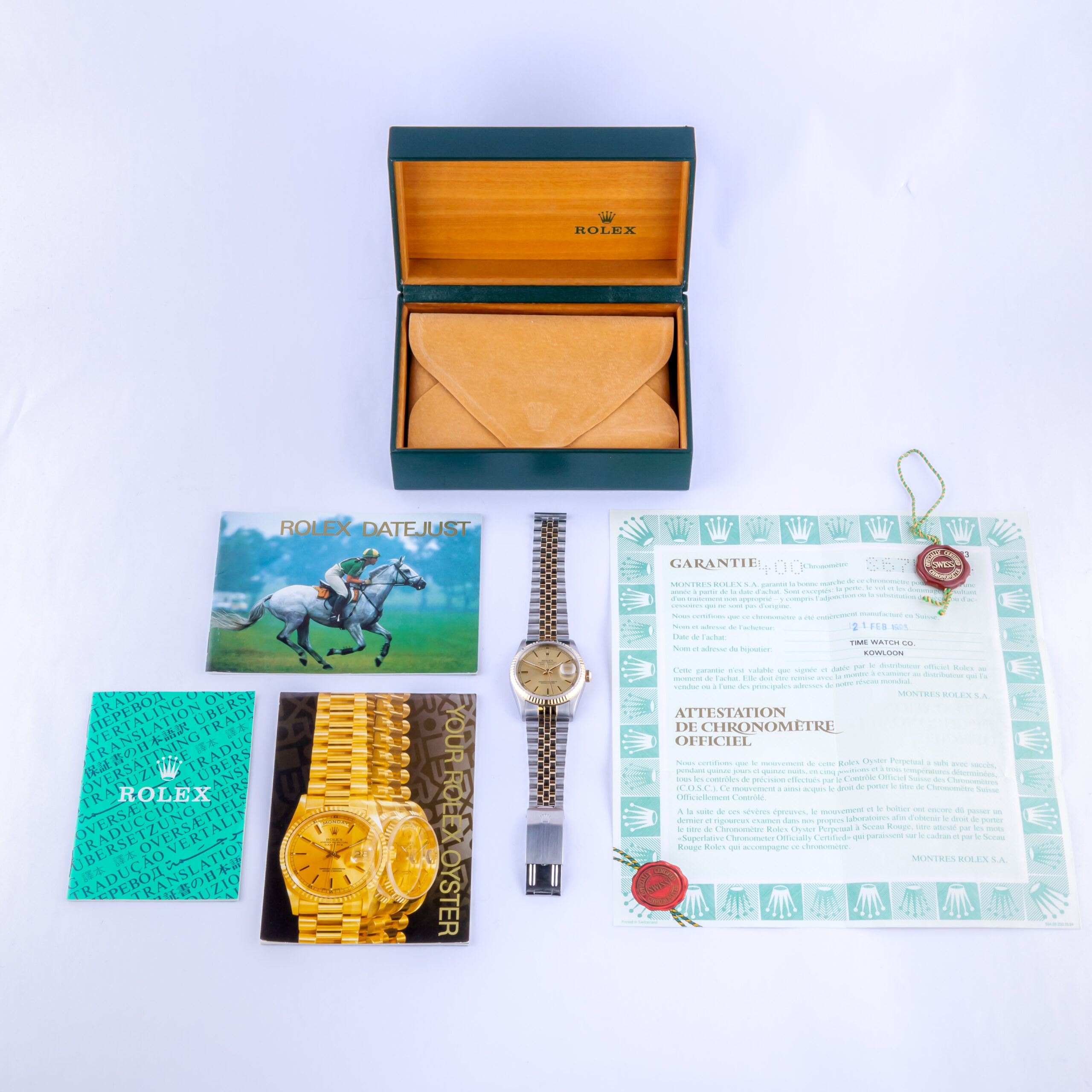 Rolex Oyster Perpetual Datejust Champagne 16233 1993 (Volledige Set) 8 rolex-datejust-16233-117