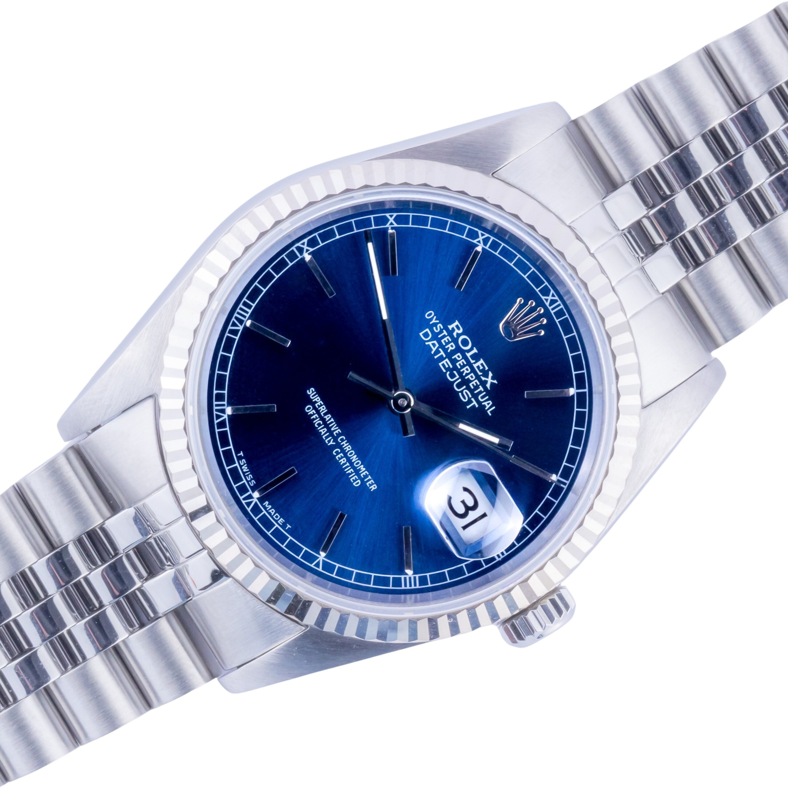 Rolex Oyster Perpetual Datejust Blue 16234 1991 (Vollständiger Satz) 1 rolex-datejust-16234-110