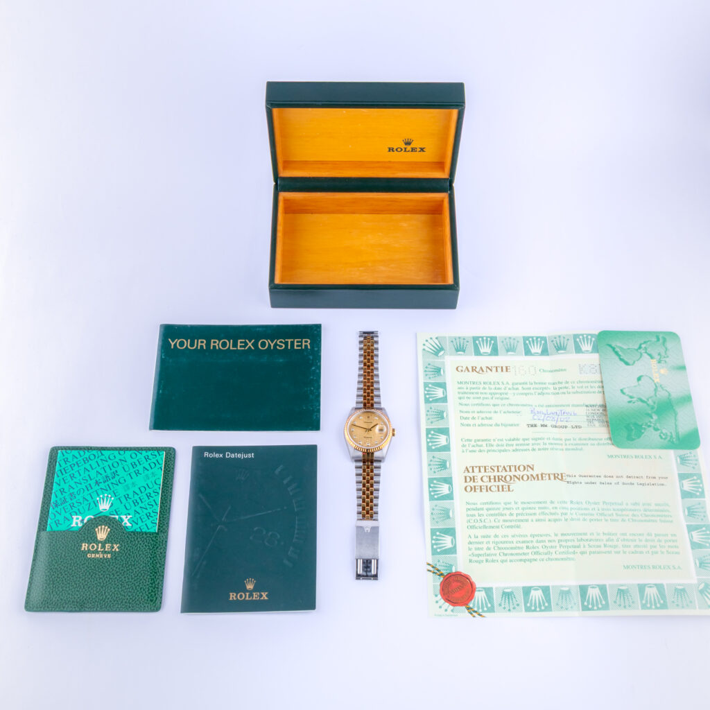 Rolex Oyster Perpetual Datejust Champagne Diamond 16233 2001 (Full Set) 15 rolex-datejust-16233-124