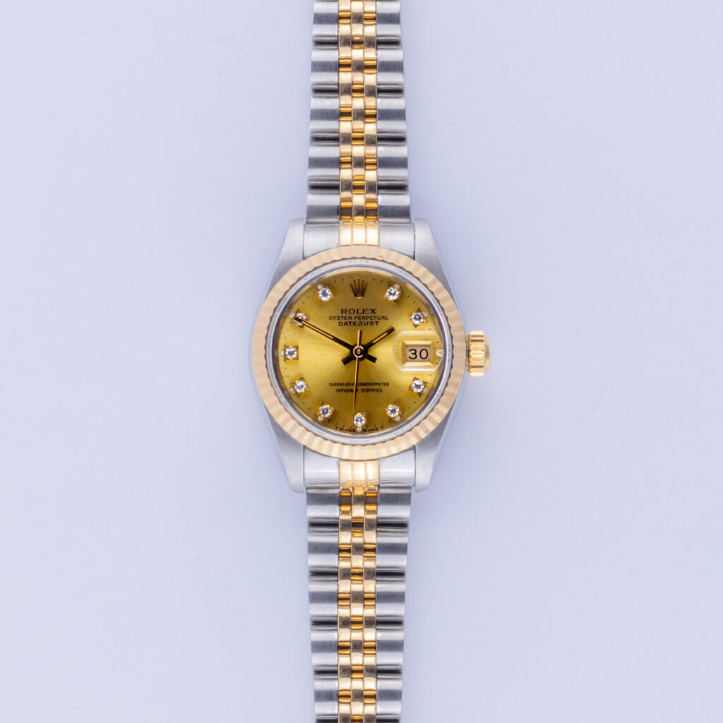 Rolex Lady-Datejust Champagne Diamond 69173 1987 (Full Set) 10 rolex-lady-datejust-69173-90