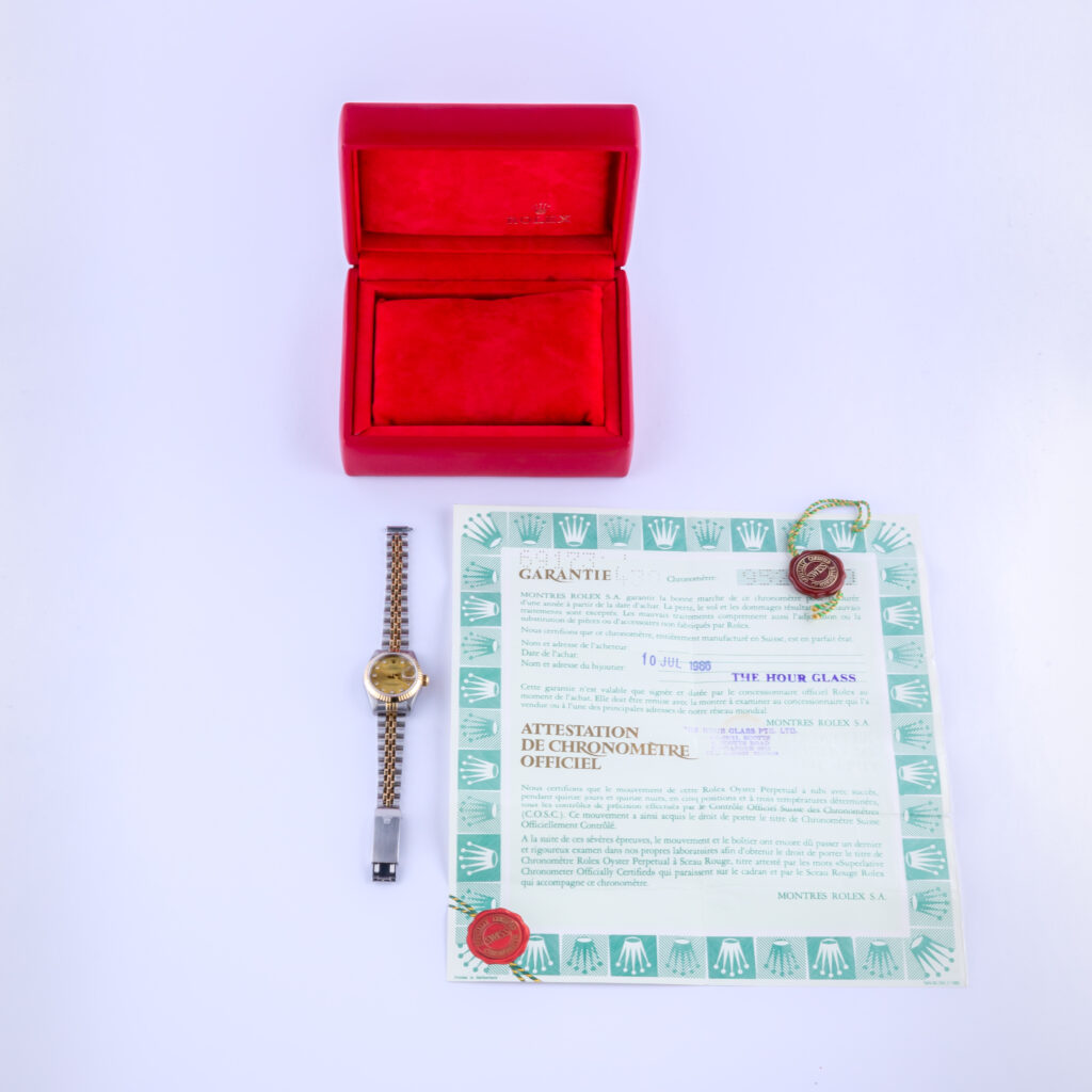 Rolex Lady-Datejust Champagne Diamond 69173 1987 (Full Set) 15 rolex-lady-datejust-69173-90