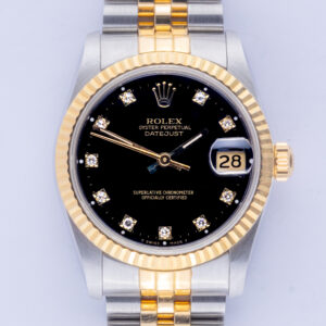 Rolex Datejust Mid-Size Black Diamond 68273 1988 (Full Set) 10 rolex-datejust-68273-18