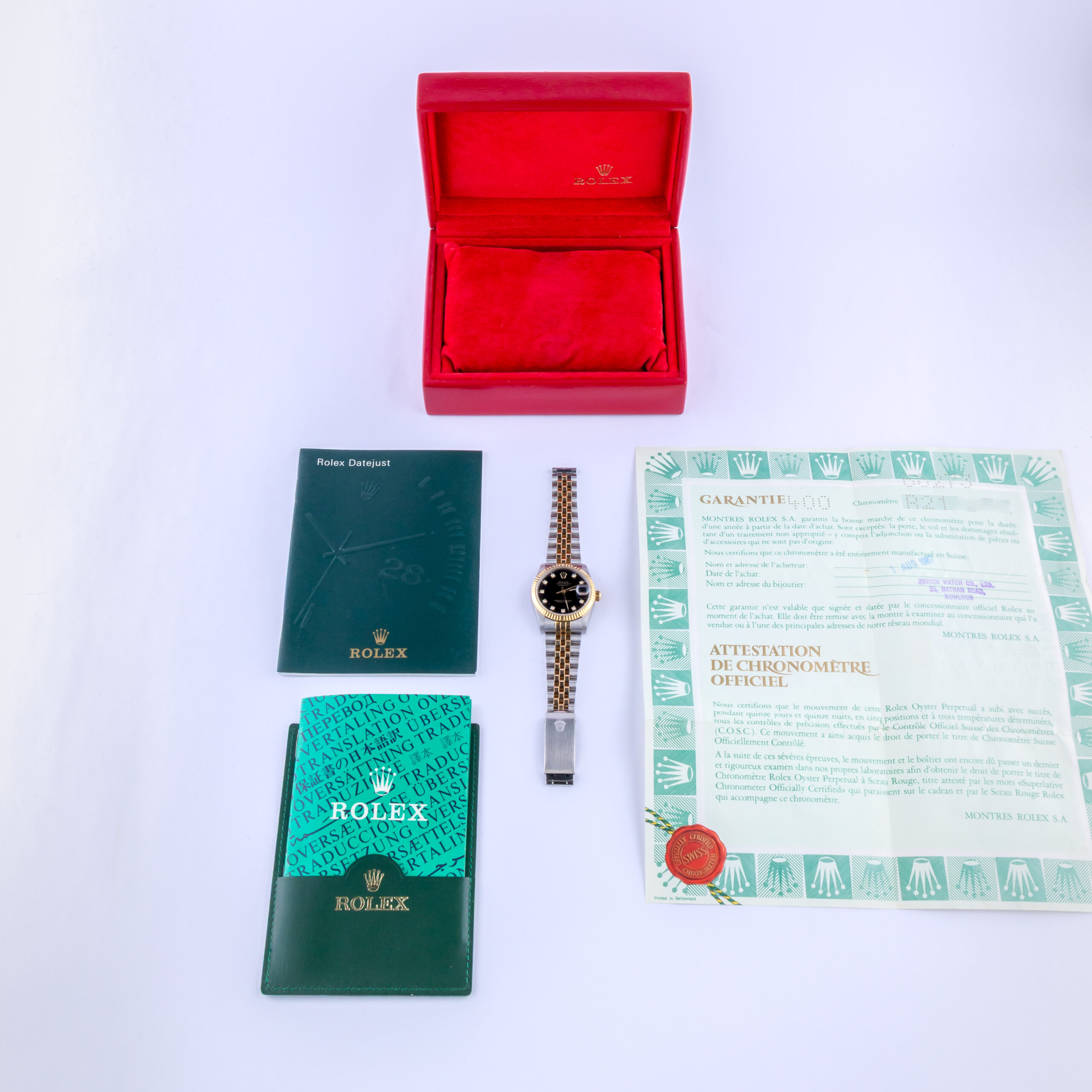 Rolex Datejust Mid-Size Black Diamond 68273 1988 (Full Set) 8 rolex-datejust-68273-18