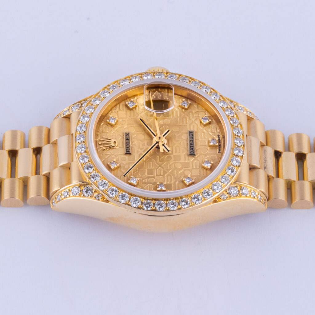 Rolex Lady-Datejust Champagne Logo Diamond 69158 1990 (Full Set) 13 rolex-lady-datejust-69158