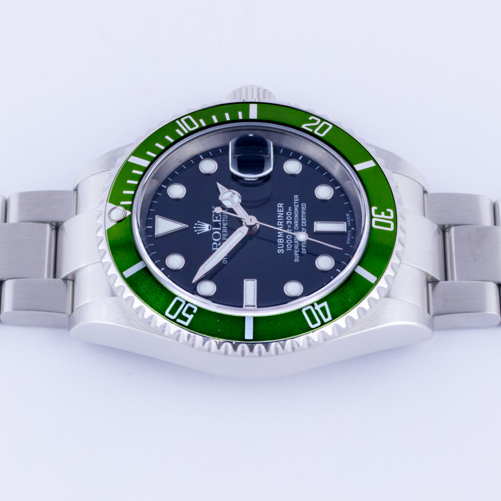 Rolex Oyster Perpetual Submariner "Kermit" Flat 4 16610 2005 (Volledige Set) 13 rolex-submariner-16610lv-5