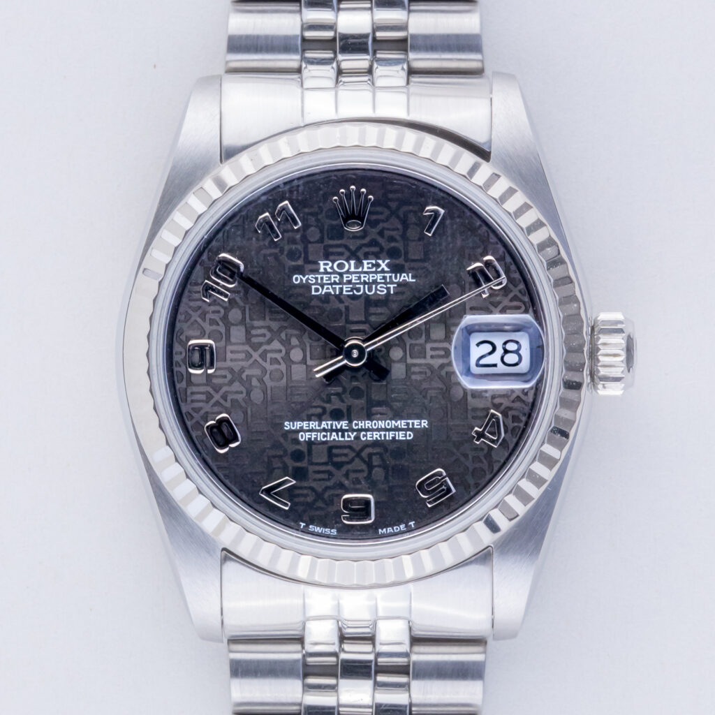 Rolex Datejust Mid-Size Grey Arabic 68274 1996 (Volledige set) 10 rolex-datejust-mid-size-68274-3