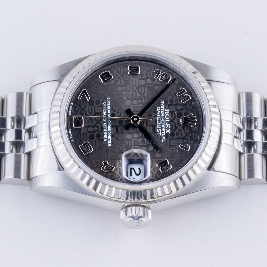 Rolex Datejust Mid-Size Grey Arabic 68274 1996 (Volledige set) 12 rolex-datejust-mid-size-68274-3
