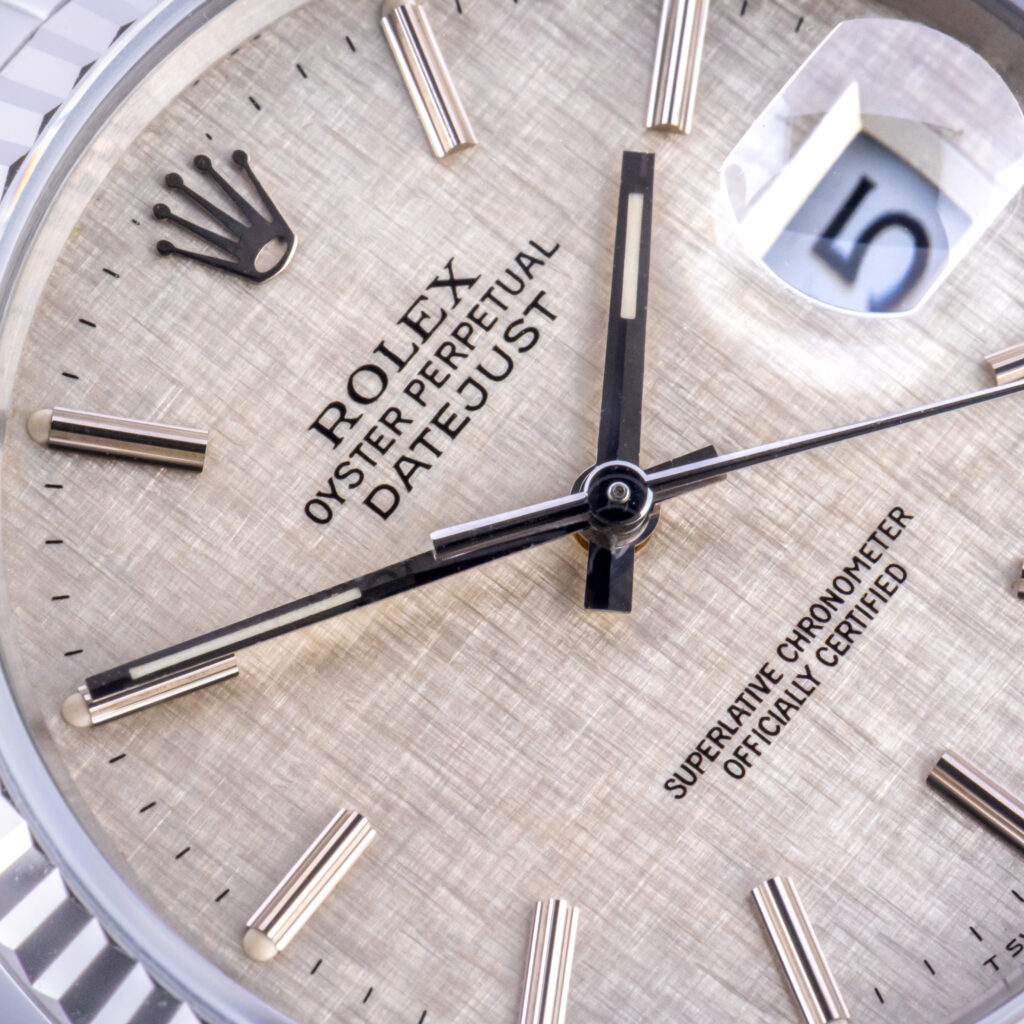 Rolex Oyster Perpetual Datejust Silver Linen 16234 1988 (Vollständiger Satz) 9 rolex-datejust-16234-115