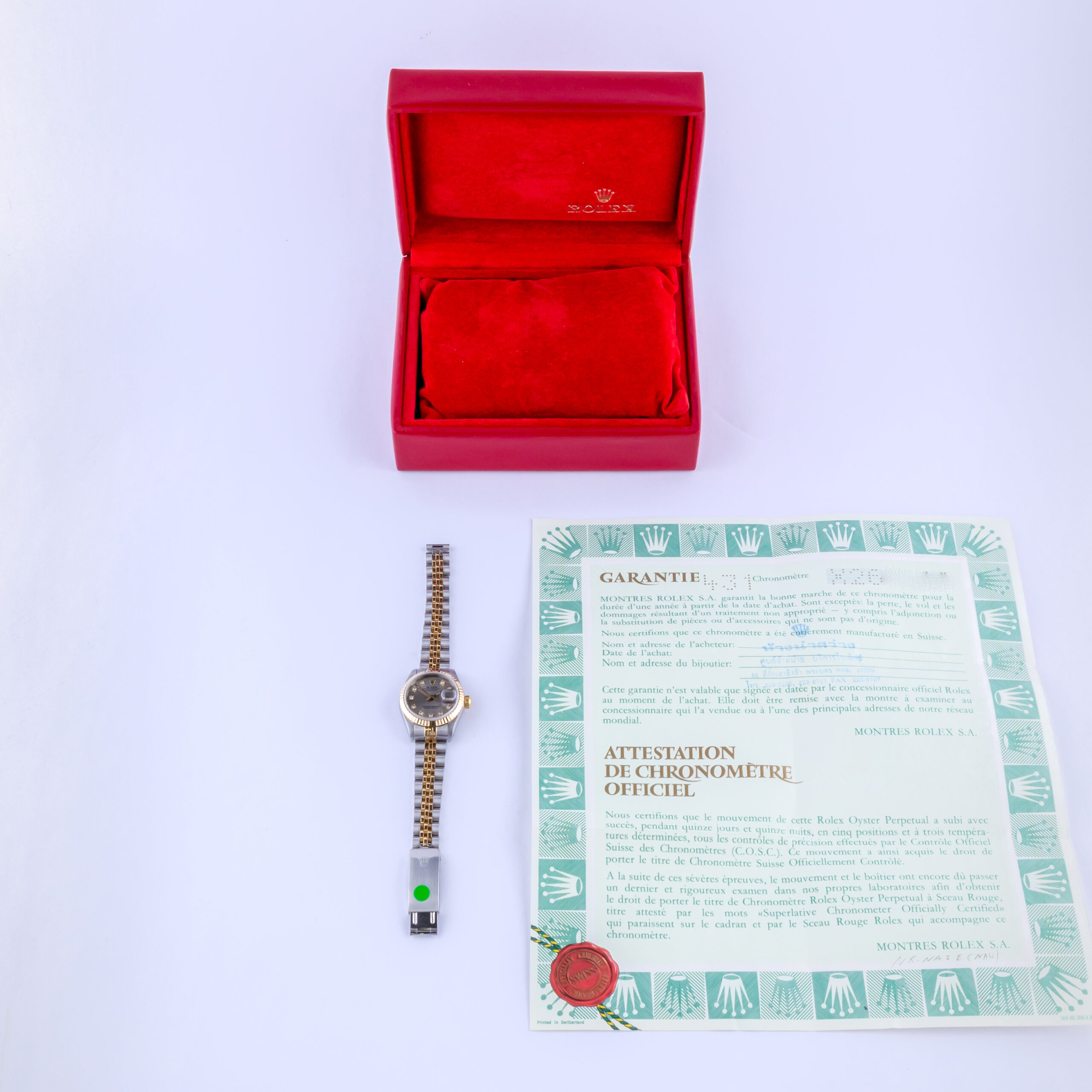 Rolex Lady-Datejust Grey Diamond 69173 1987 (Volledige Set) 8 rolex-lady-datejust-69173-99