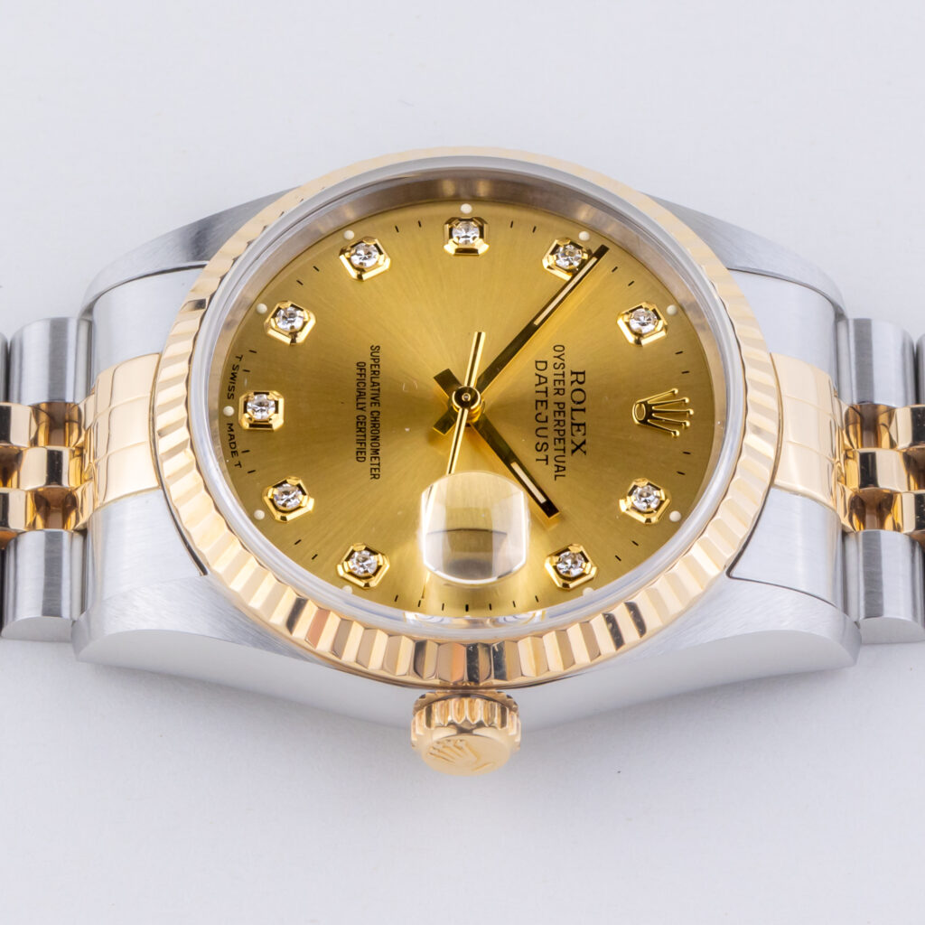 Rolex Oyster Perpetual Datejust Champagne 16233 1995 (Volledige Set) 12 rolex-datejust-16233-128