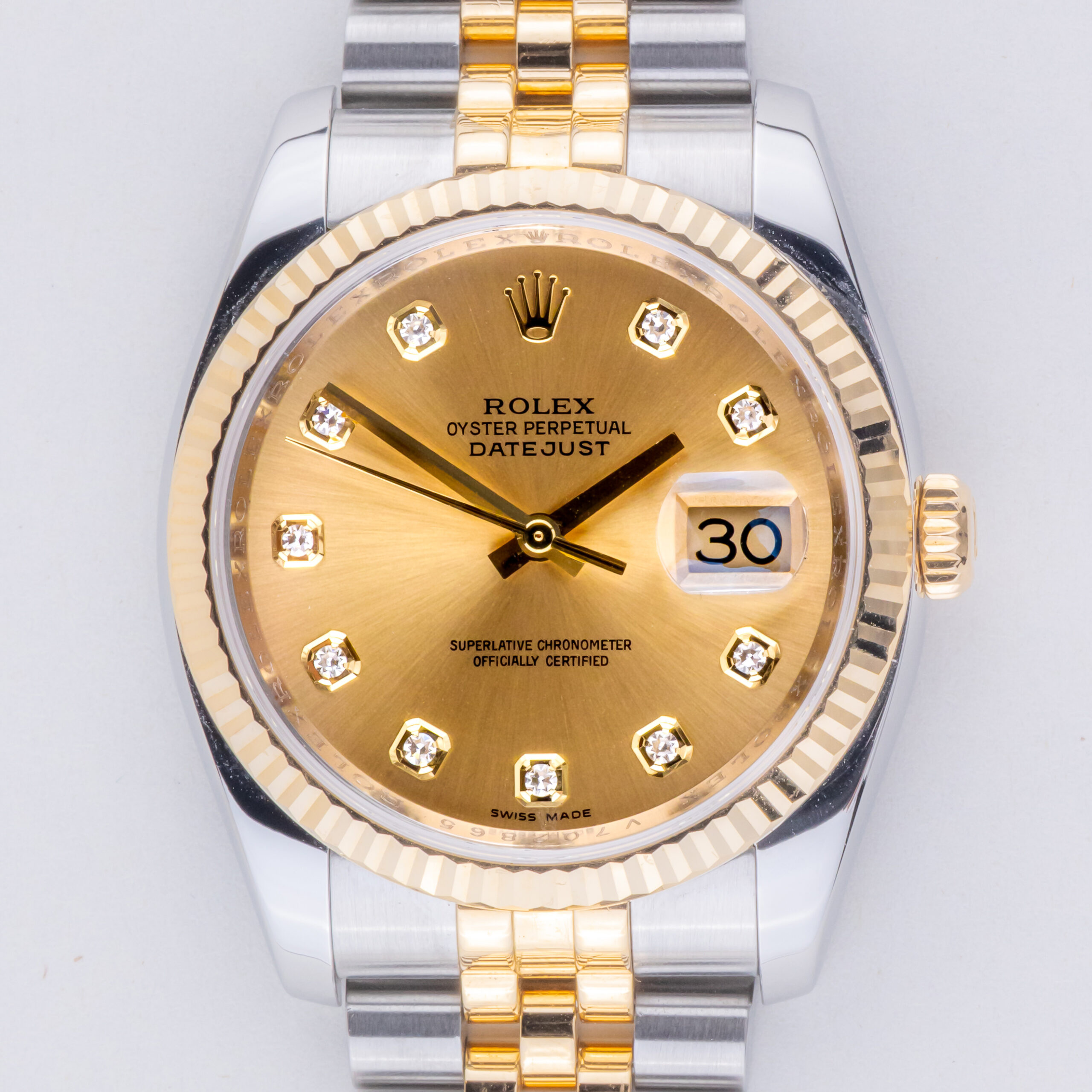 Rolex Oyster Perpetual Datejust Grey Diamond 116233 2009 (Vollständiger Satz) 3 rolex-datejust-116233-15
