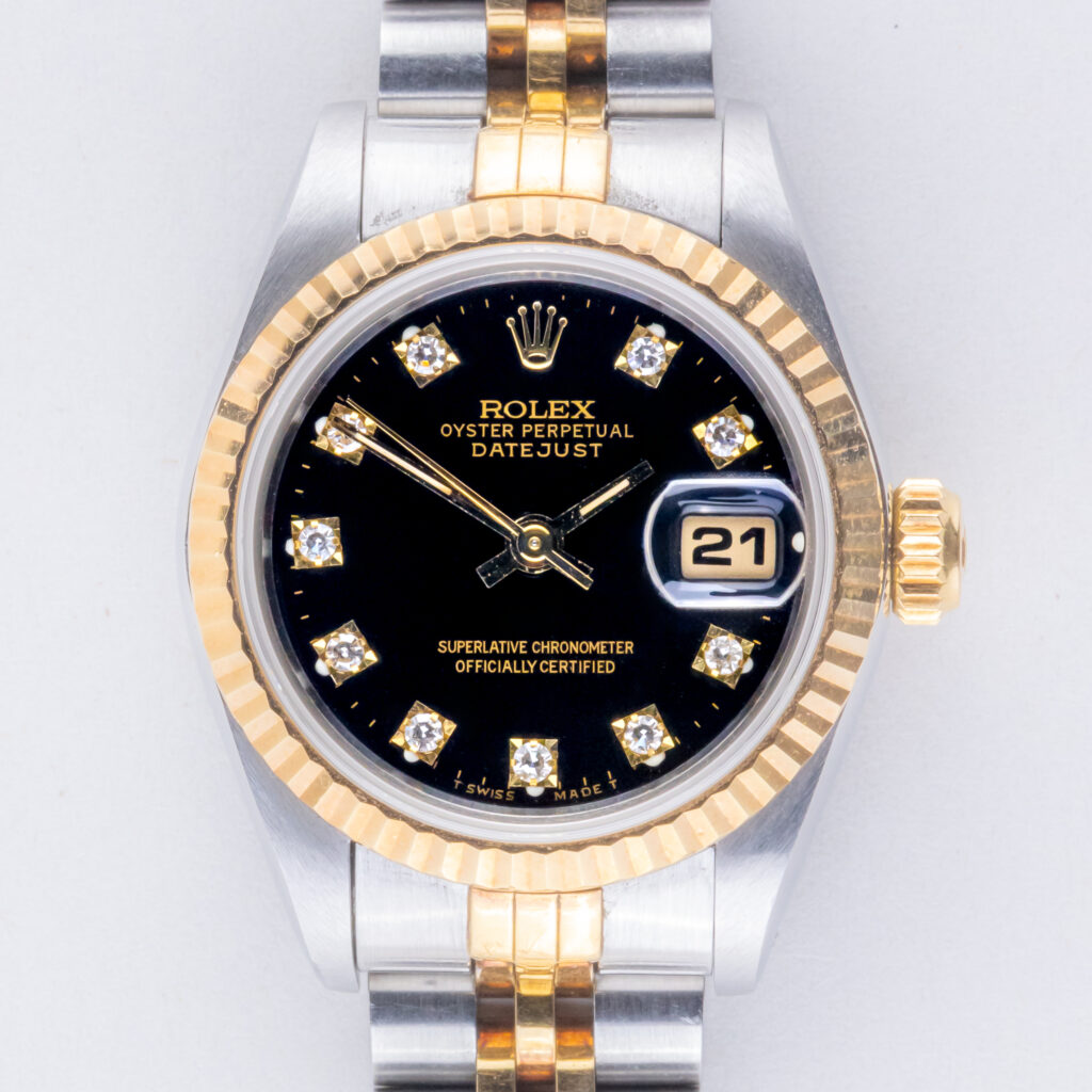 Rolex Lady-Datejust Black Diamond 69173 1989 (Volledige Set) 10 rolex-lady-datejust-69173-109