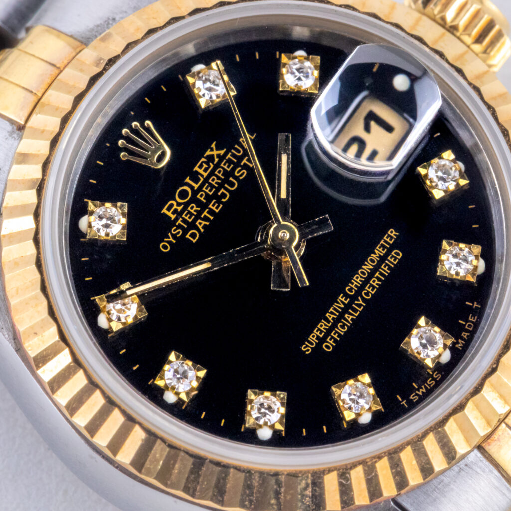 Rolex Lady-Datejust Black Diamond 69173 1989 (Volledige Set) 9 rolex-lady-datejust-69173-109