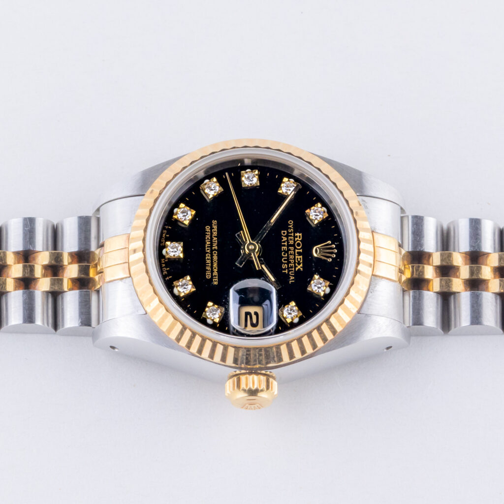 Rolex Lady-Datejust Black Diamond 69173 1989 (Volledige Set) 12 rolex-lady-datejust-69173-109