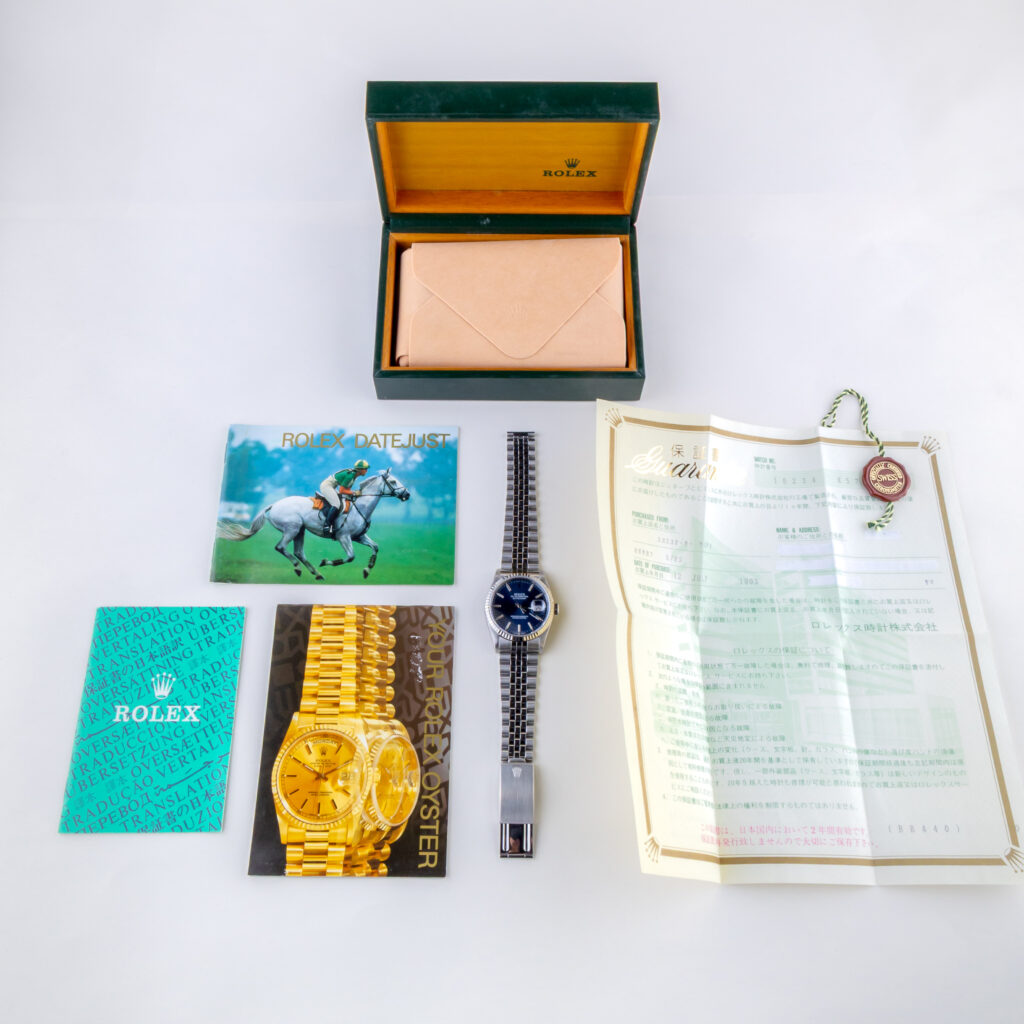Rolex Oyster Perpetual Datejust Blue 16234 1991 (Full Set) 15 rolex-datejust-16234-125
