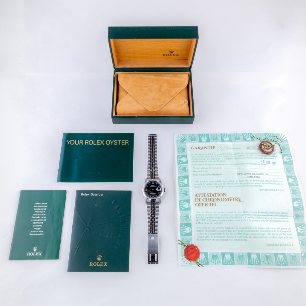 Rolex Oyster Perpetual Datejust Black 16234 2001 (Full Set) 15 rolex-datejust-16234-123