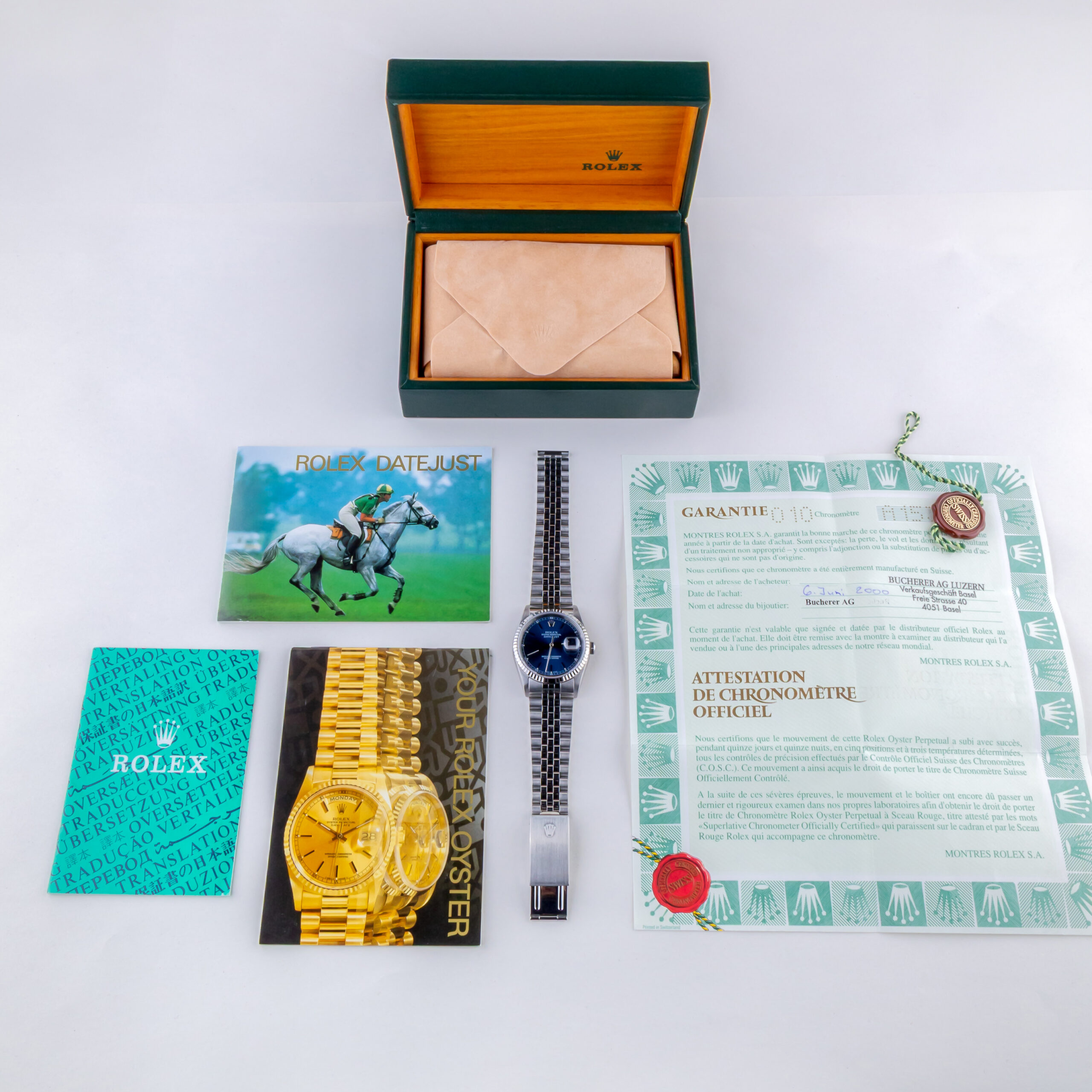 Rolex Oyster Perpetual Datejust Blue 16234 1999 (vollständiger Satz ) 8 rolex-datejust-16234-124