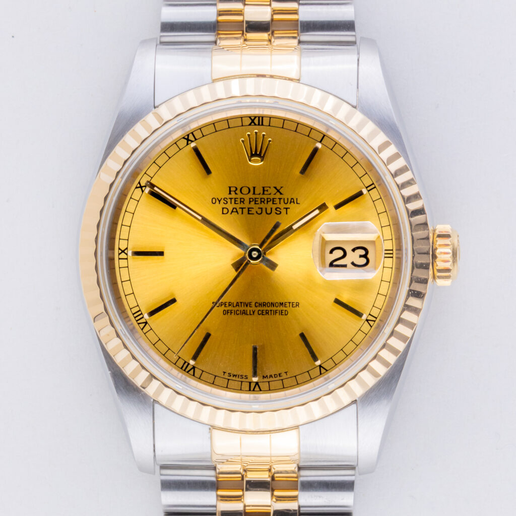 Rolex Oyster Perpetual Datejust Champagne 16233 1995 (Vollständiger Satz) 10 rolex-datejust-16233-136