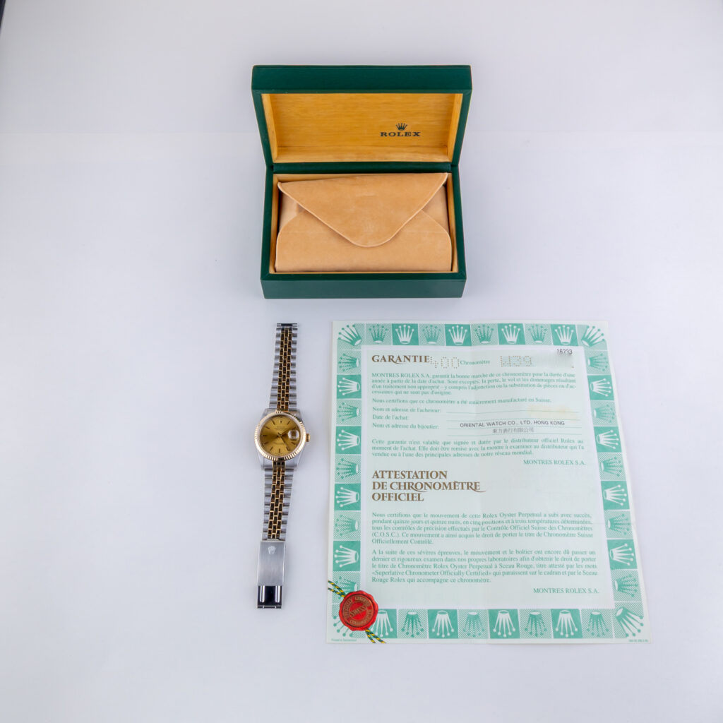 Rolex Oyster Perpetual Datejust Champagne 16233 1995 (Vollständiger Satz) 15 rolex-datejust-16233-136