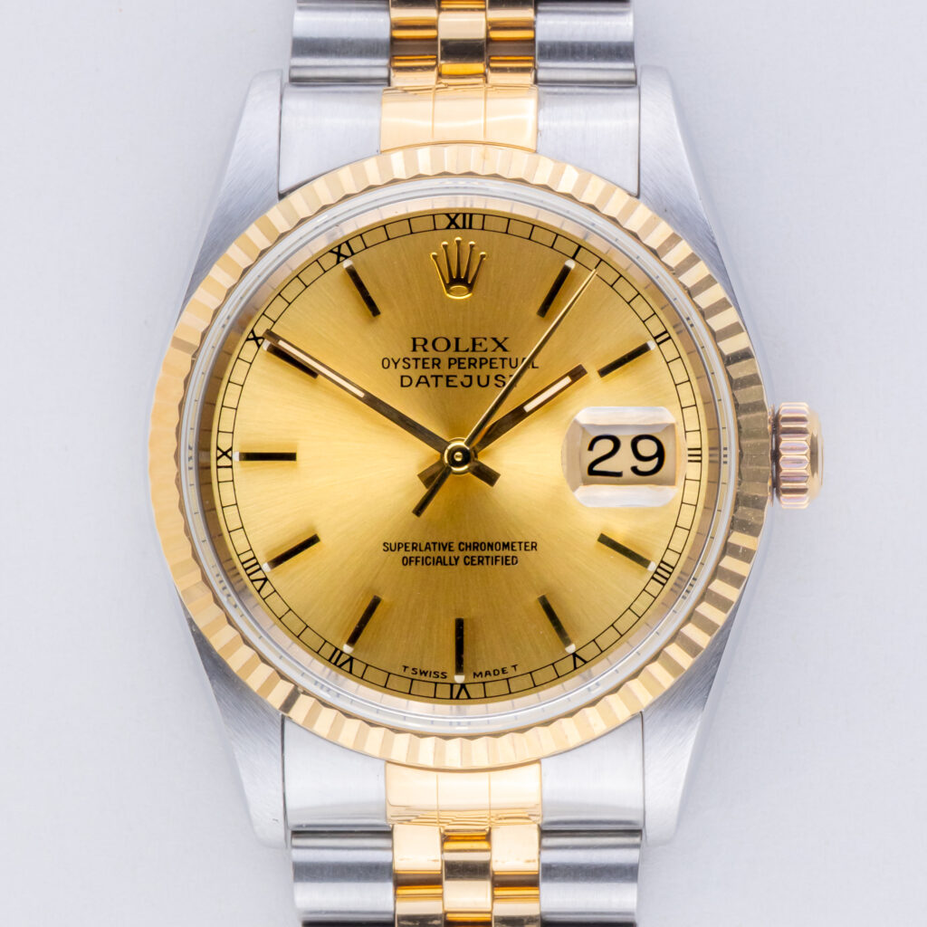 Rolex Oyster Perpetual Datejust Champagne 16233 1997 (Full Set) 10 rolex-datejust-16233-142