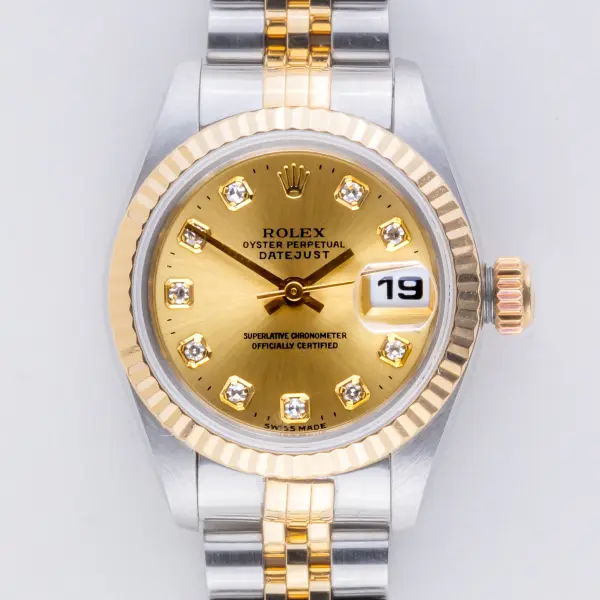 Rolex Lady-Datejust Champagne Diamond 69173 1996 (Full Set) - Image 3