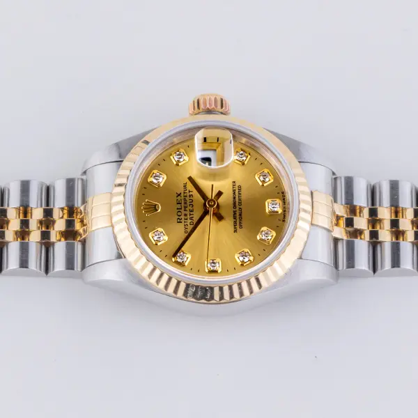Rolex Lady-Datejust Champagne Diamond 69173 1996 (Full Set) - Image 6