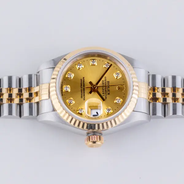 Rolex Lady-Datejust Champagne Diamond 69173 1996 (Full Set) - Image 5