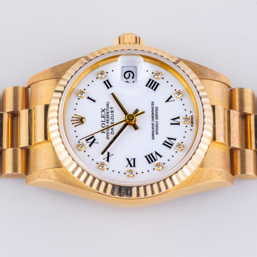 Rolex Lady-Datejust White 68278 1995 Unpolished (Full Set) 12 Rolex Lady-Datejust 68278 Diamond