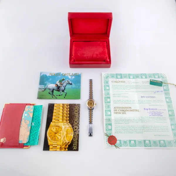 Rolex Lady-Datejust Champagne Linen 69173 1994 (Full Set) - Image 8
