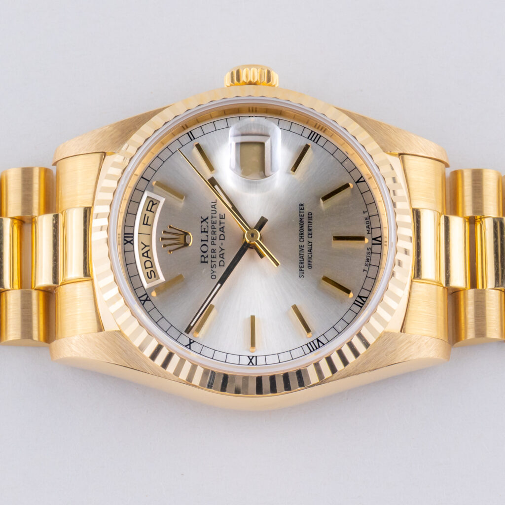 Rolex Day-Date Silver 18238 1988 (Full Set) 12 rolex-day-date-18238-40