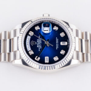 Rolex Day-Date Blue Ombre Diamond 128239 2022 (Full Set) 12 rolex-day-date-128239