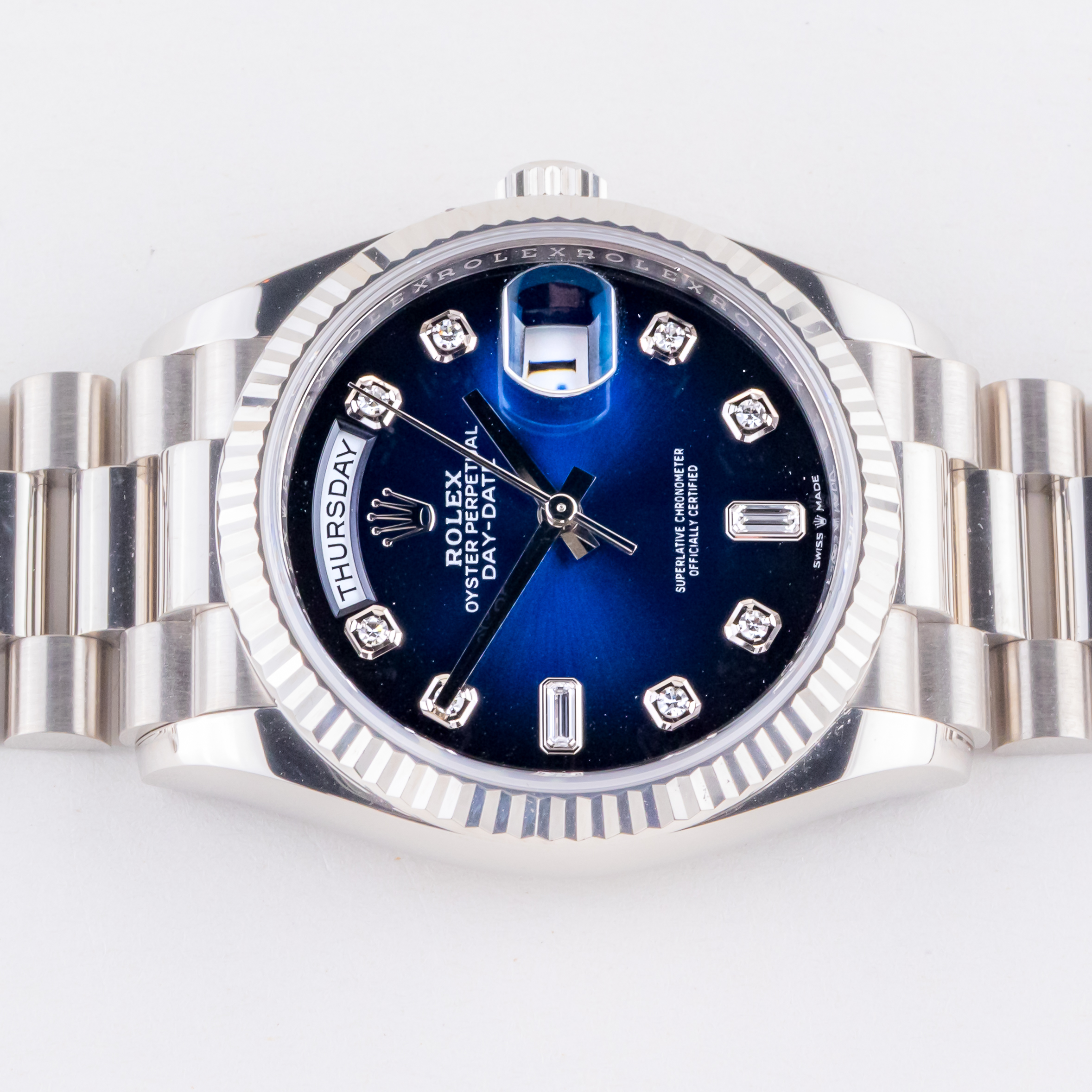 Rolex Day-Date Blue Ombre Diamond 128239 2022 (Full Set) 5 rolex-day-date-128239