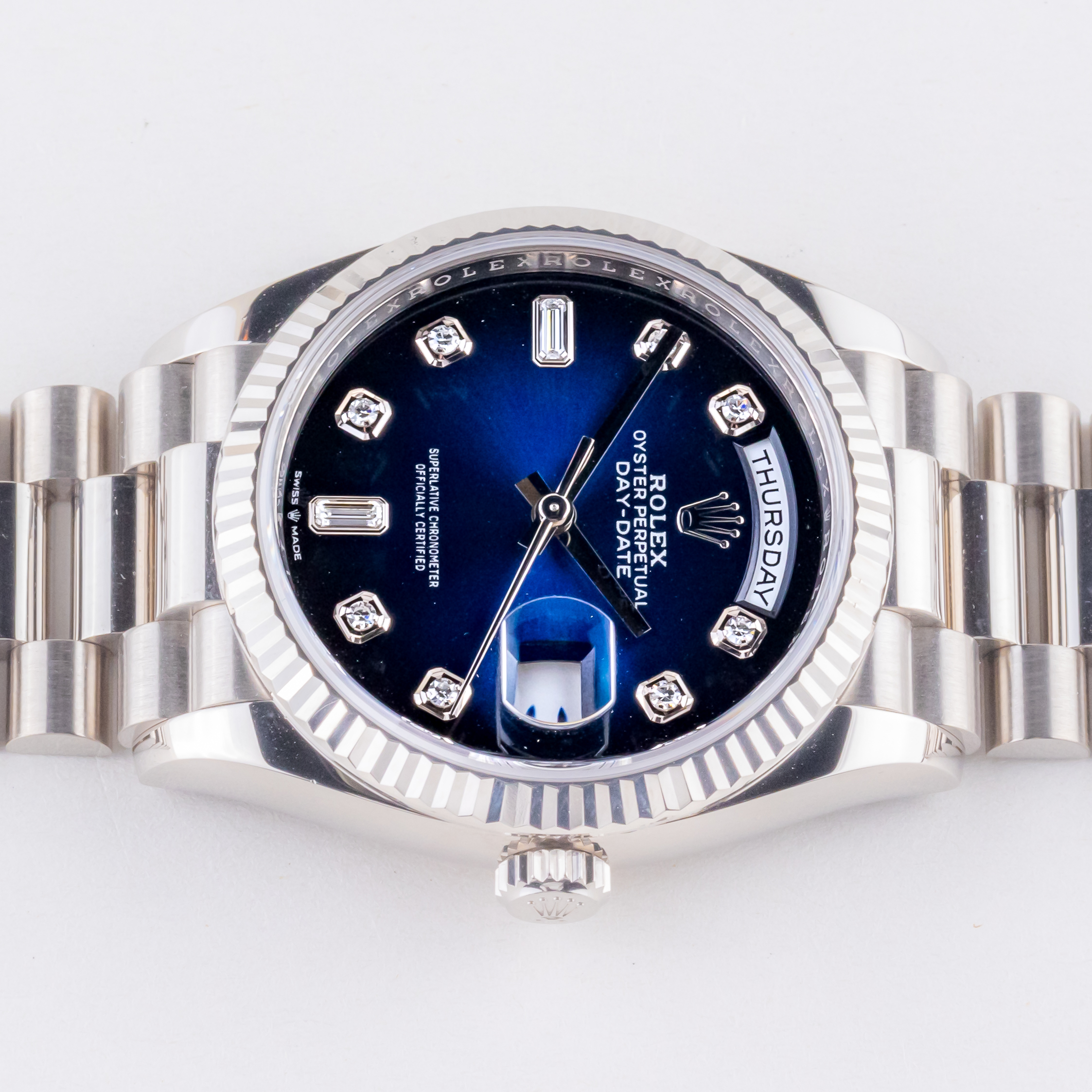 Rolex Day-Date Blue Ombre Diamond 128239 2022 (Full Set) 6 rolex-day-date-128239
