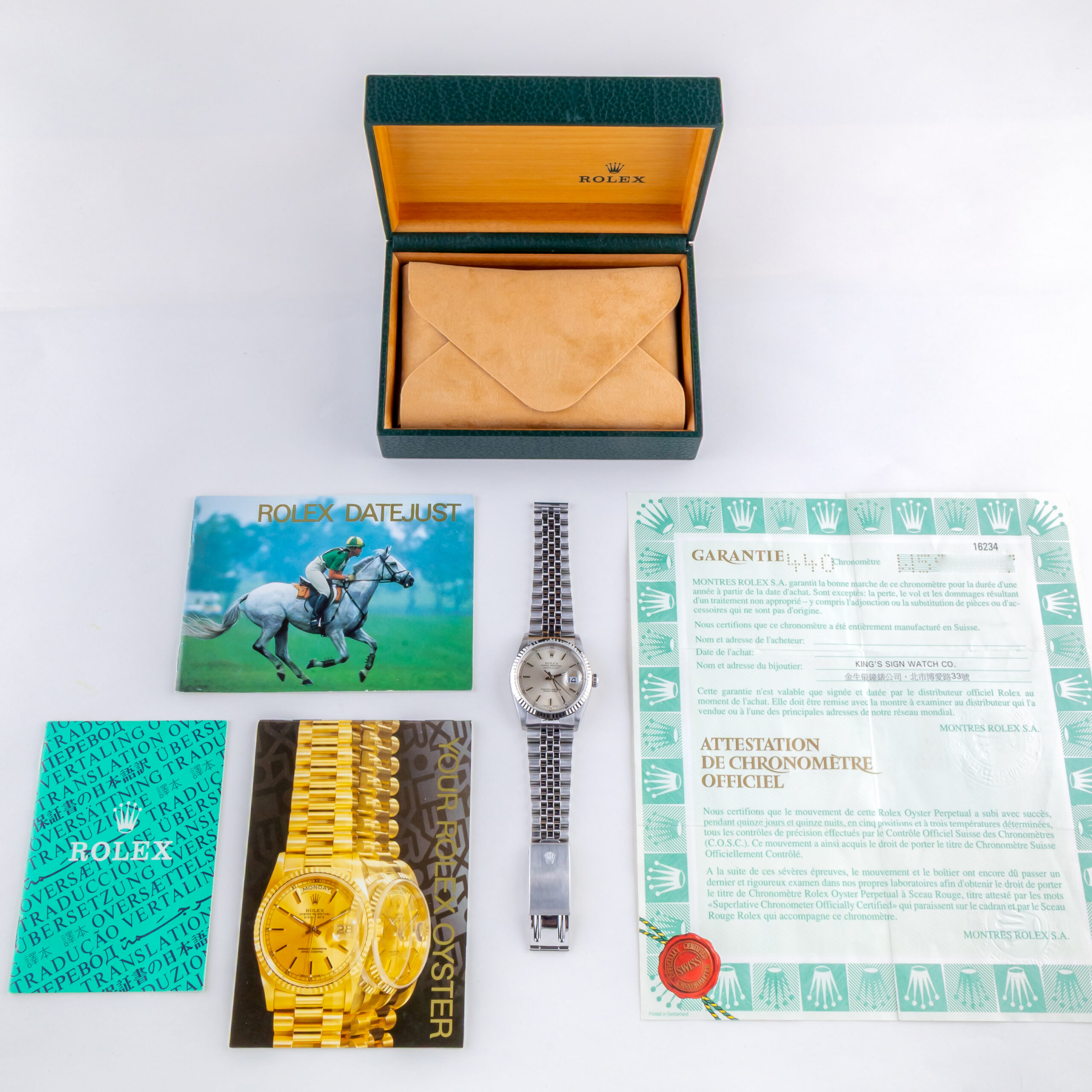 Rolex Oyster Perpetual Datejust Silver 16234 1995 (Full Set) 8 rolex-datejust-16234-134