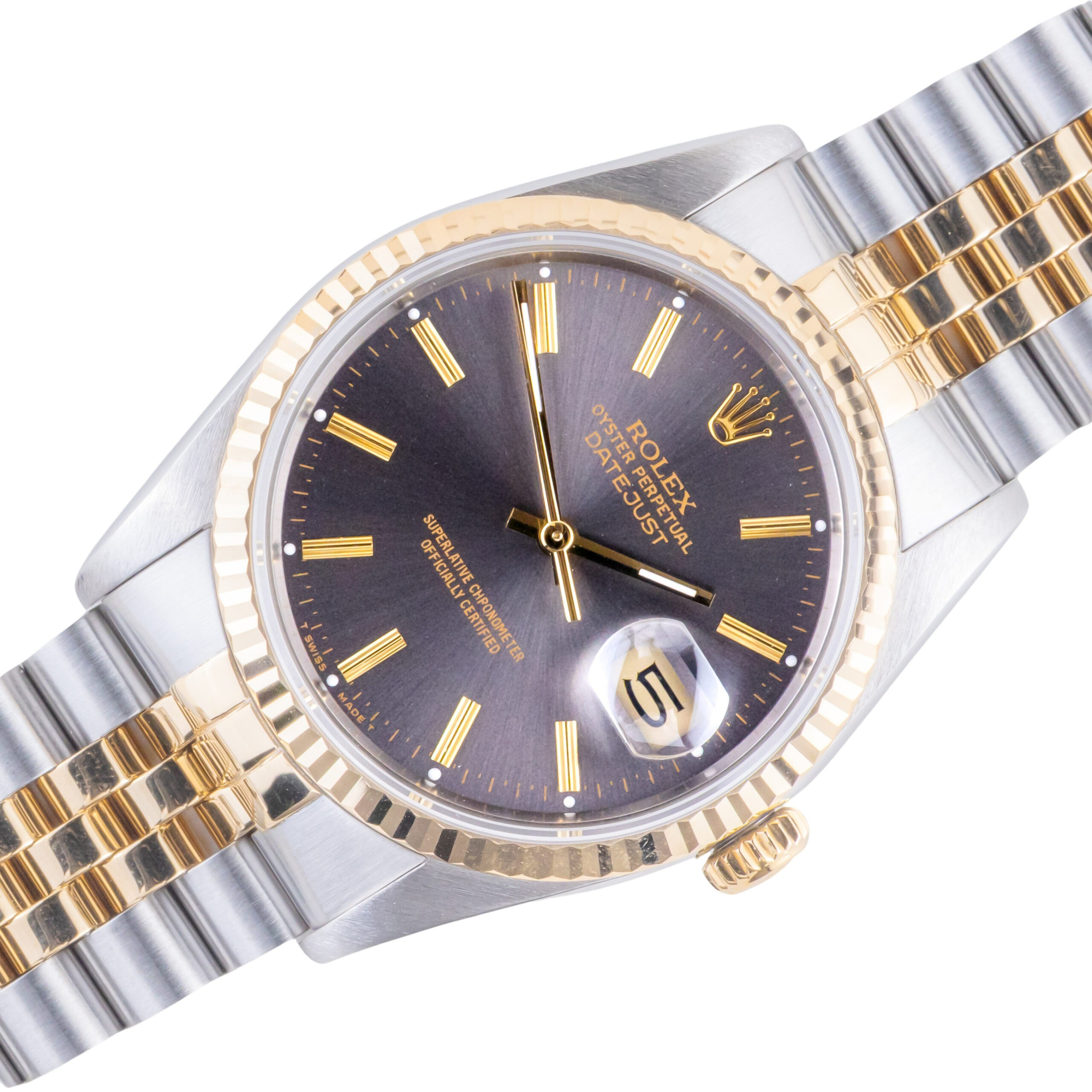 Rolex Oyster Perpetual Datejust Grey 16233 1989 (Vollständiger Satz) 1 rolex-datejust-16233-147