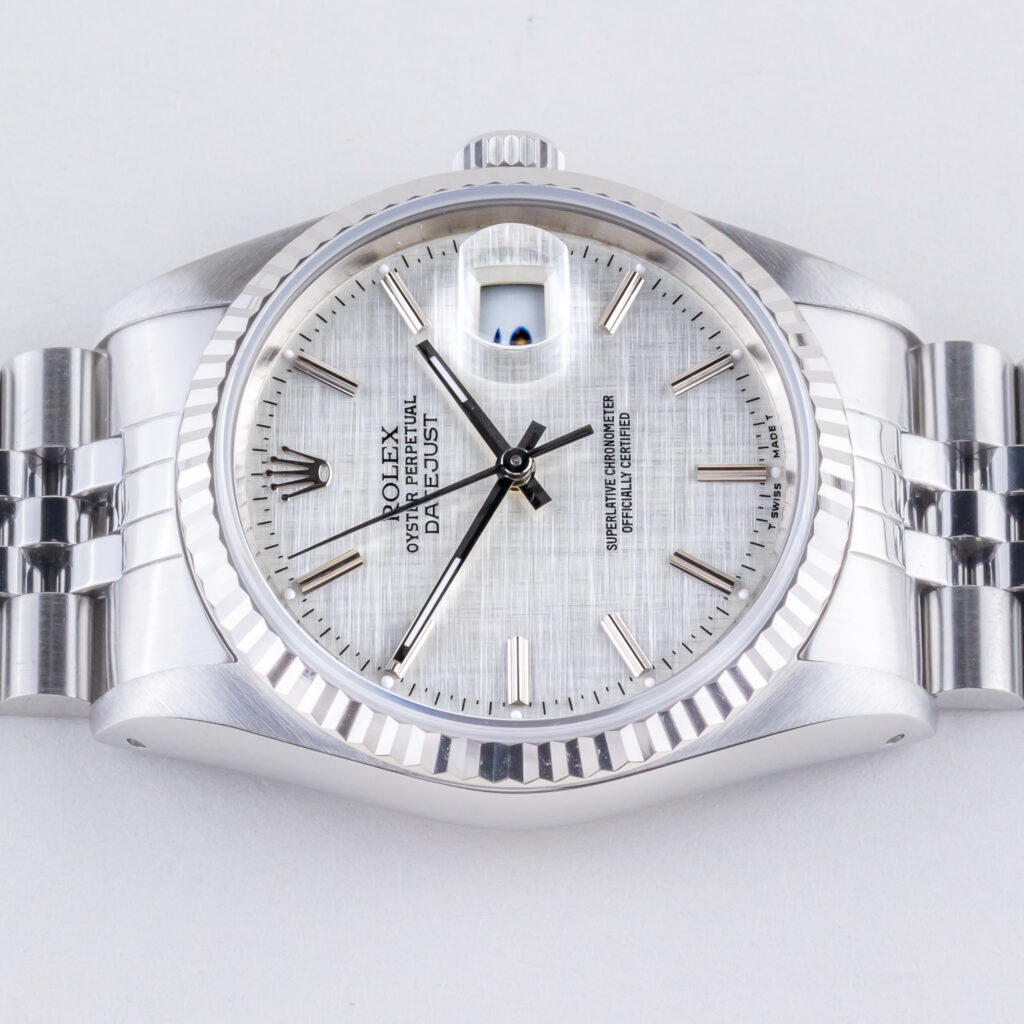 Rolex Oyster Perpetual Datejust Silver Linen 16234 1993 (Volledige Set) 12 rolex-datejust-16234-136