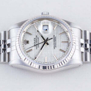 Rolex Oyster Perpetual Datejust Silver Linen 16234 1993 (Volledige Set) 12 rolex-datejust-16234-136