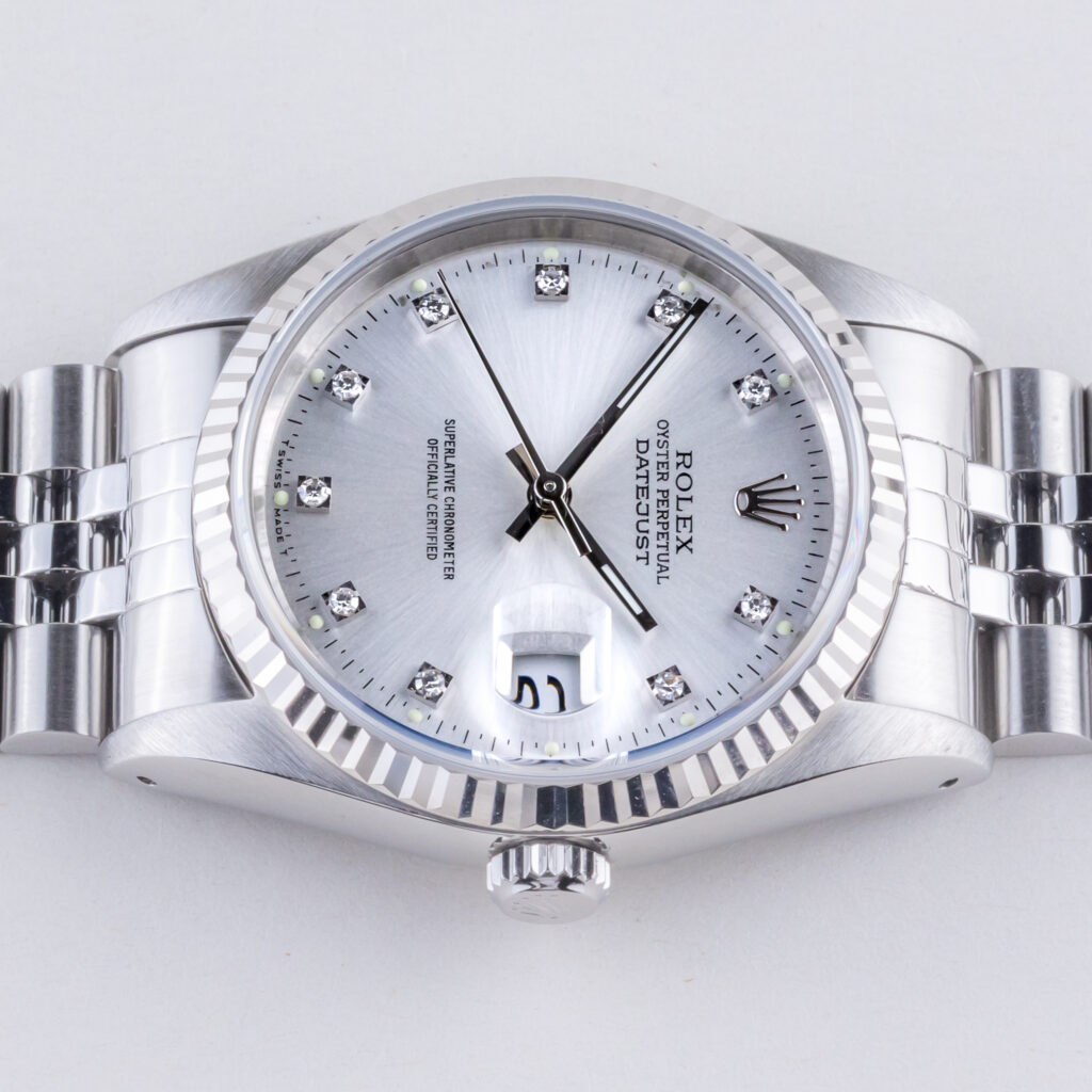 Rolex Oyster Perpetual Datejust Silver Diamond 16234 1991 (Full Set) 13 rolex-datejust-16234-140