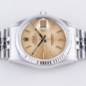 Rolex Oyster Perpetual Datejust Silver Tapestry 16234 1991 (Vollständiger Satz) 12 rolex-datejust-16234-138
