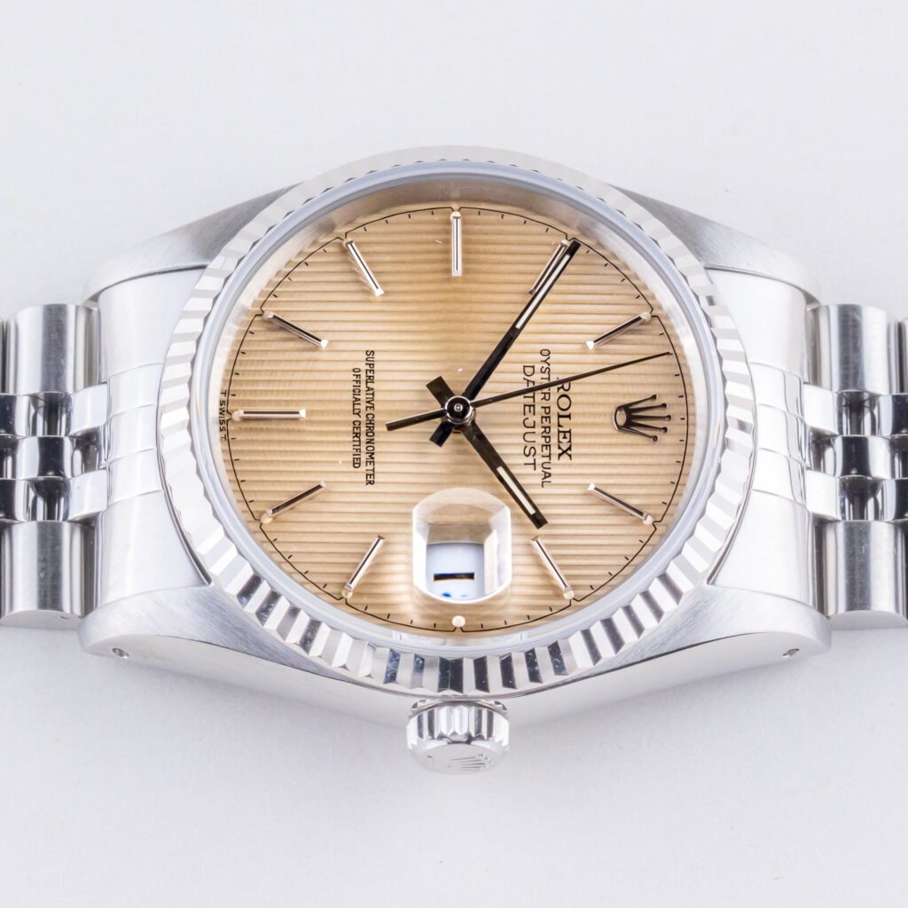 Rolex Oyster Perpetual Datejust Silver Tapestry 16234 1991 (Full Set) 13 rolex-datejust-16234-138