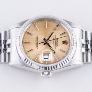 Rolex Oyster Perpetual Datejust Silver Tapestry 16234 1991 (Vollständiger Satz) 13 rolex-datejust-16234-138