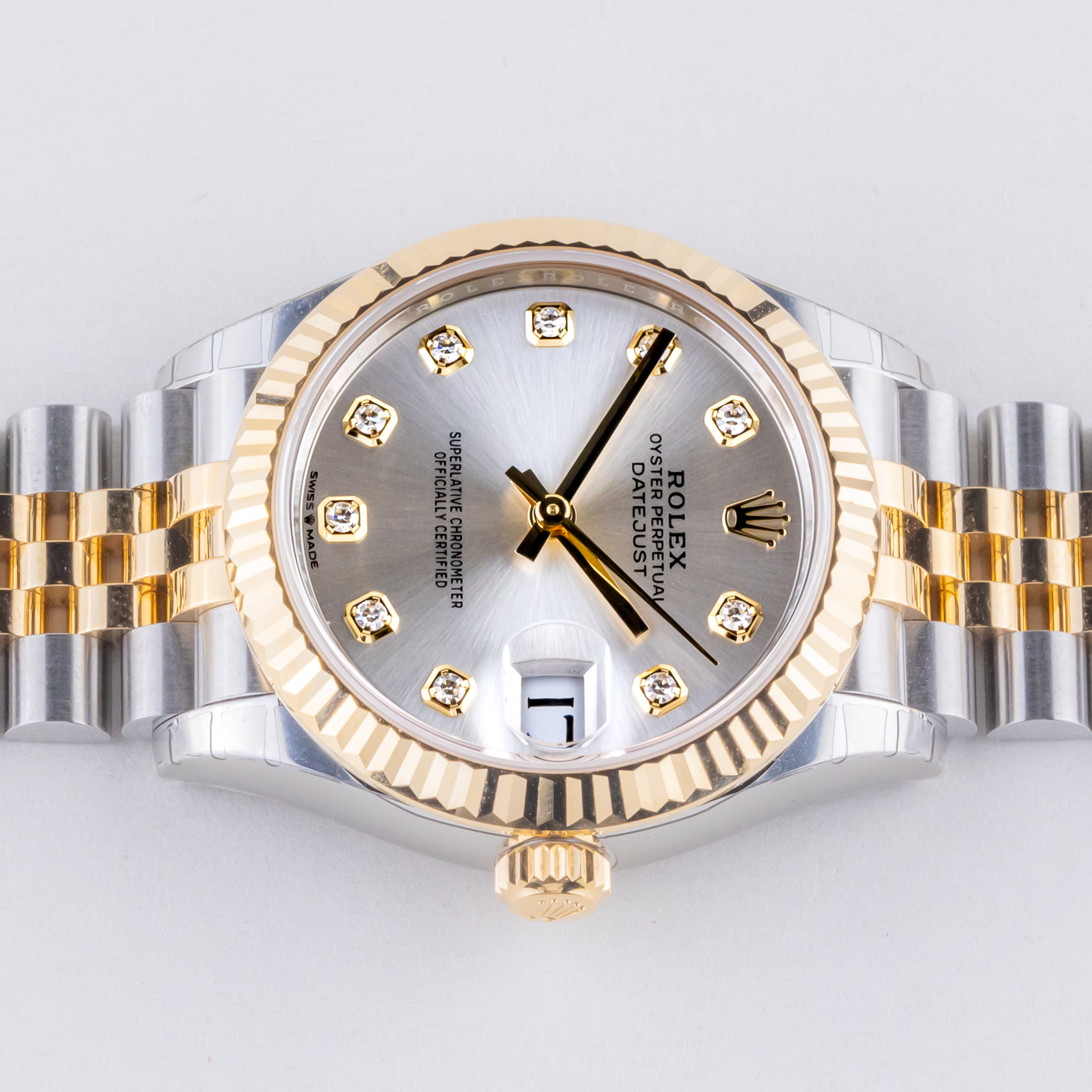 NEW Rolex Lady-Datejust Silver Diamond 278273 2025 (Vollständiger Satz) 6 rolex-lady-datejust-278273-2