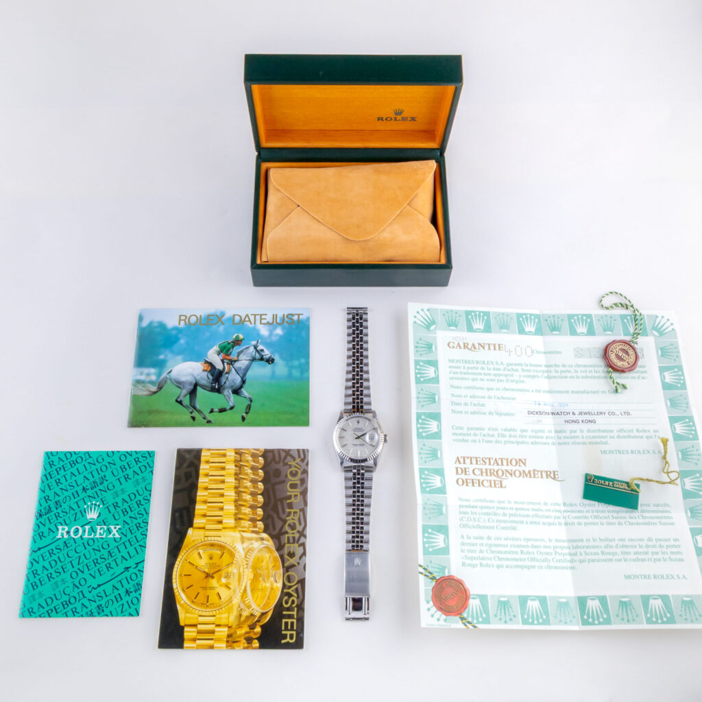 Rolex Oyster Perpetual Datejust Silver Linen 16234 1993 (Volledige Set) 15 rolex-datejust-16234-136