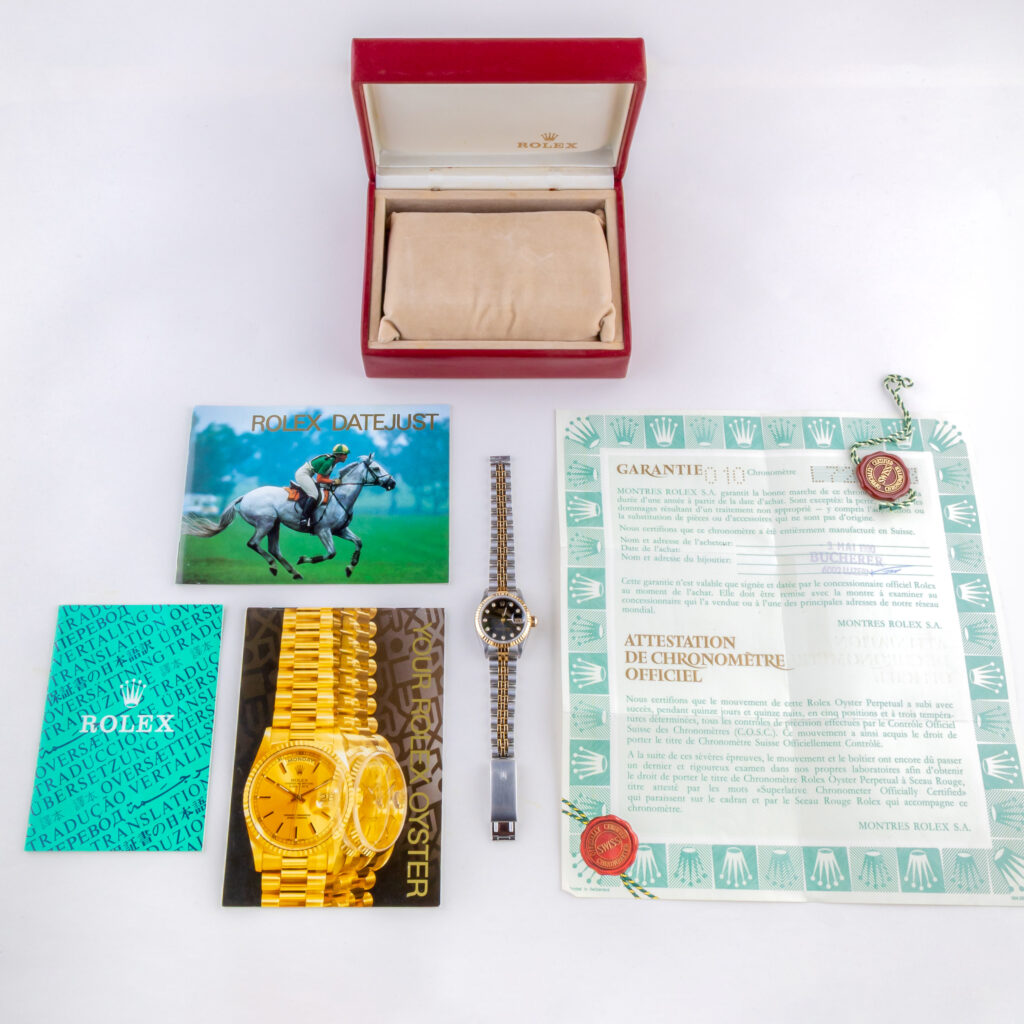 Rolex Lady-Datejust Black Diamond 69173 1989 (Vollständiger Satz) 15 rolex-lady-datejust-69173-125