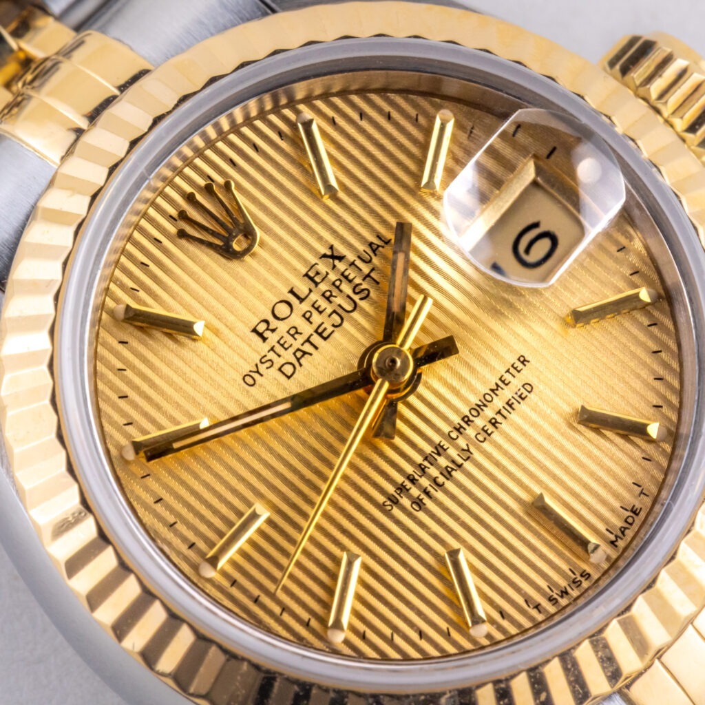 Rolex Lady-Datejust Champagne Tapestry 69173 1995 (Full Set) 9 rolex-lady-datejust-69173-129