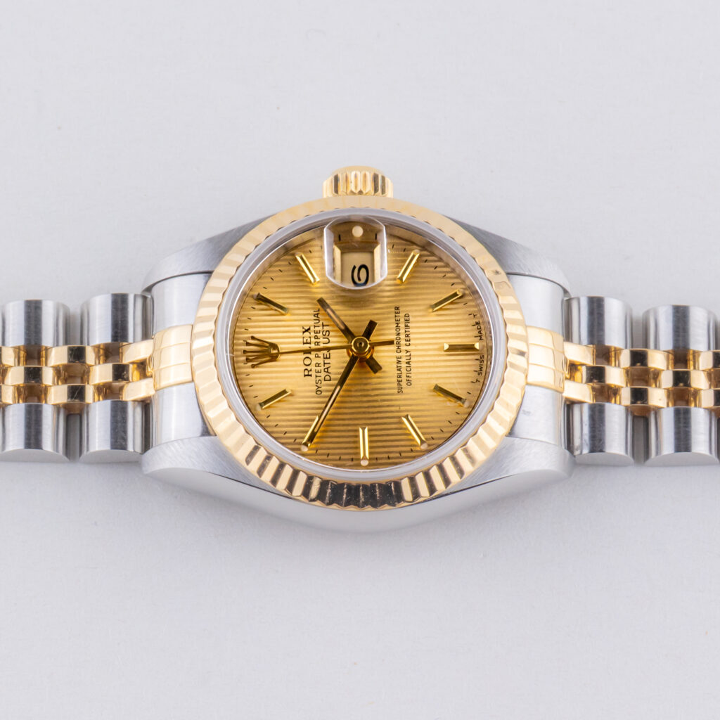 Rolex Lady-Datejust Champagne Tapestry 69173 1995 (Full Set) 13 rolex-lady-datejust-69173-129