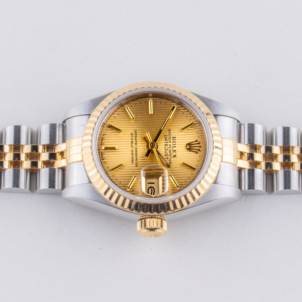 Rolex Lady-Datejust Champagne Tapestry 69173 1995 (Full Set) 12 rolex-lady-datejust-69173-129