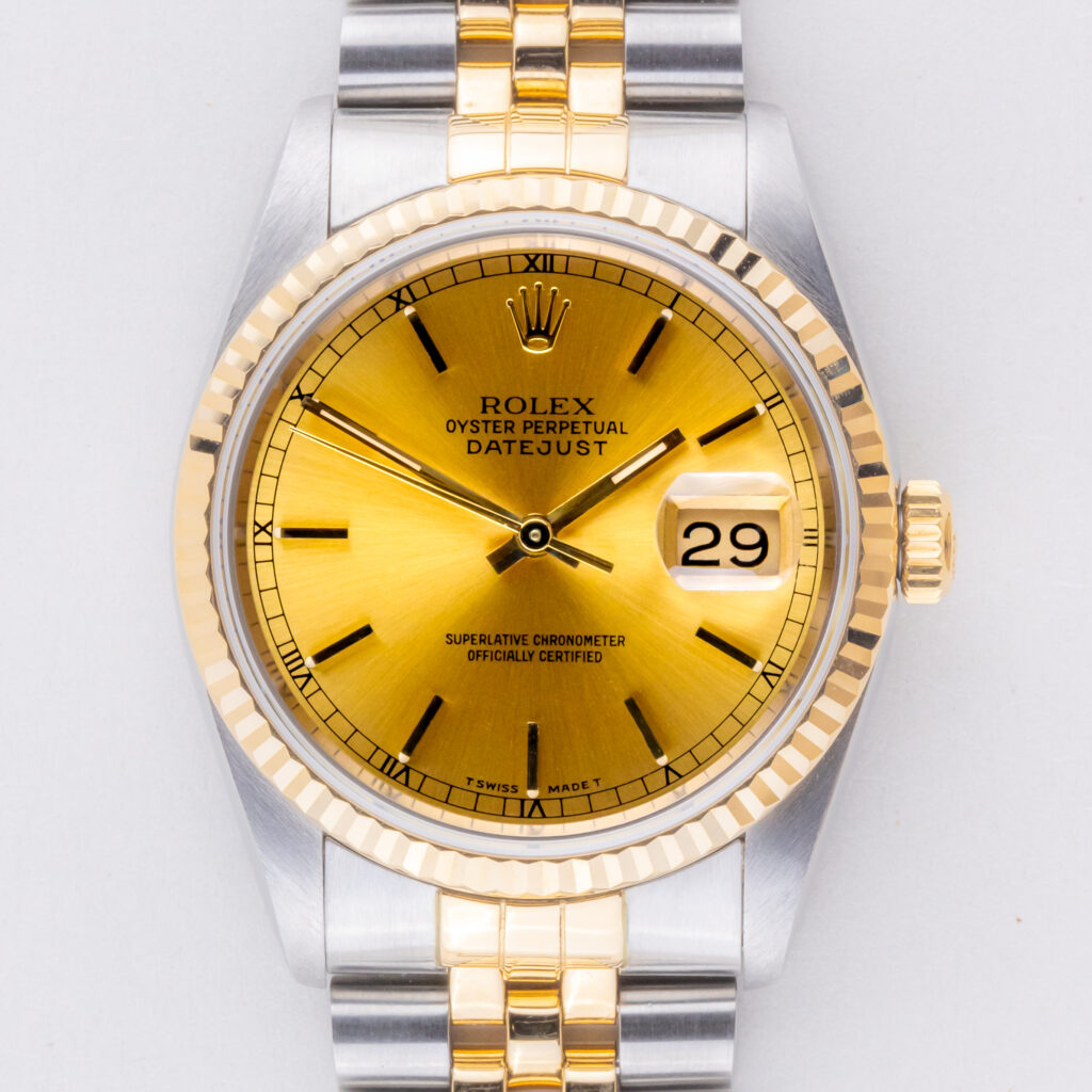 Rolex Oyster Perpetual Datejust Champagne 16233 1991 Full Set 9 rolex-datejust-16233-152